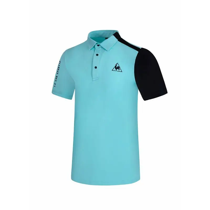 New Golf Shirts for Men's Outdoor Sports Short Sleeve Golf Suit Fashion Polo Shirt Summer Quick-drying Top Lapel Golf Clothes