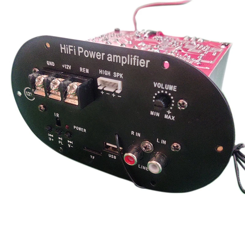 Плата усилителя 12 В Цифровой Bluetooth сабвуфер USB FM-радио TF-плеер мощный караоке
