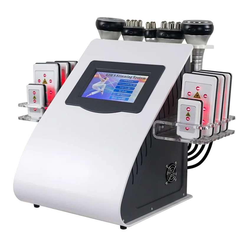 

6 in 1 Cavitation Liposuction 40K Vacuum Weight Loss Radio Frequency RF Slim Lipo Beauty Machine Free Shipping