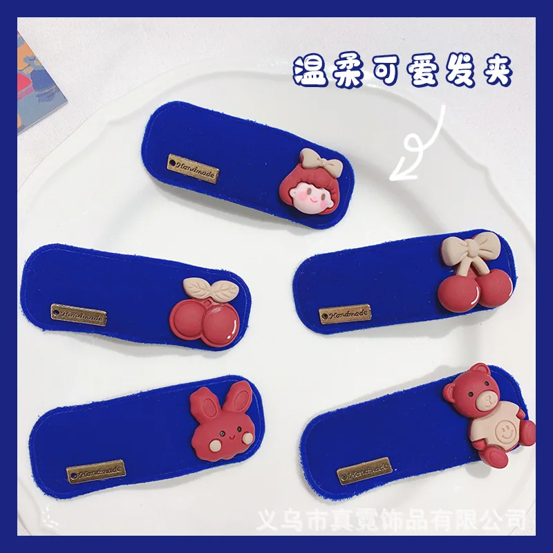 

1pcs Korean klein blue Large Hair Claws Acrylic Hairpins Barrette Crab Hair Clips Headwear for Women Girls Hair Accessories