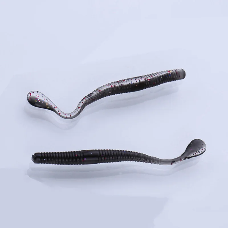 

5pcs/bag worm Soft Lures 10cm 2.6g Fishing Artificial Silicone Bass Pike Minnow Swimbait Jigging Plastic Baits earthworm