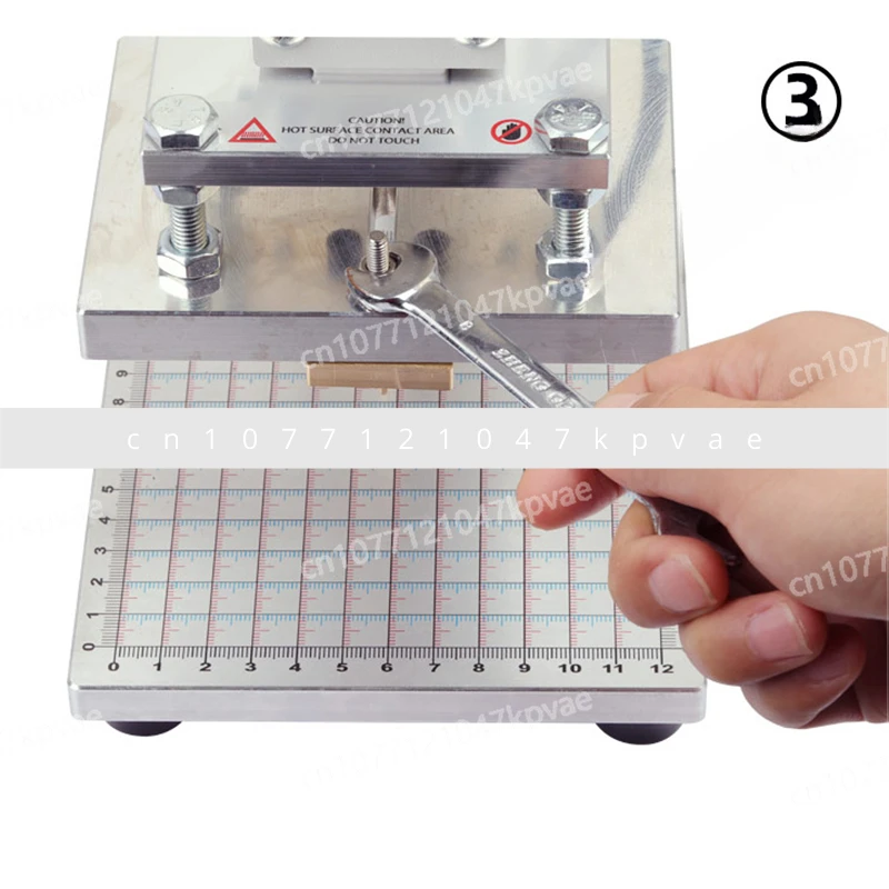 Машина для горячего тиснения из кожи ПВХ древесного зерна ручная цифровая машина