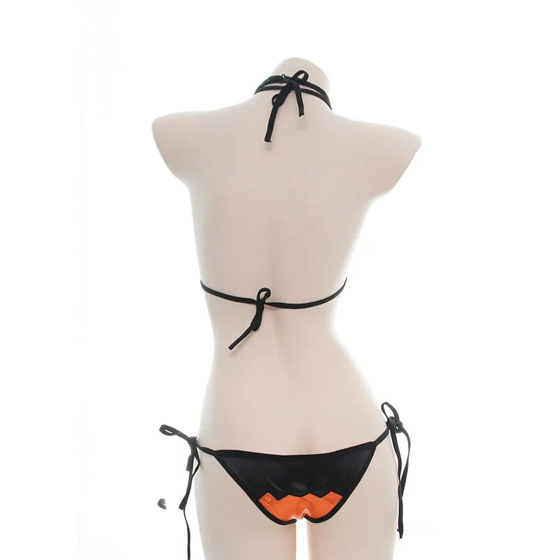 Нижнее белье японского аниме костюмы тыквы и дьявола сексуальный Хэллоуин