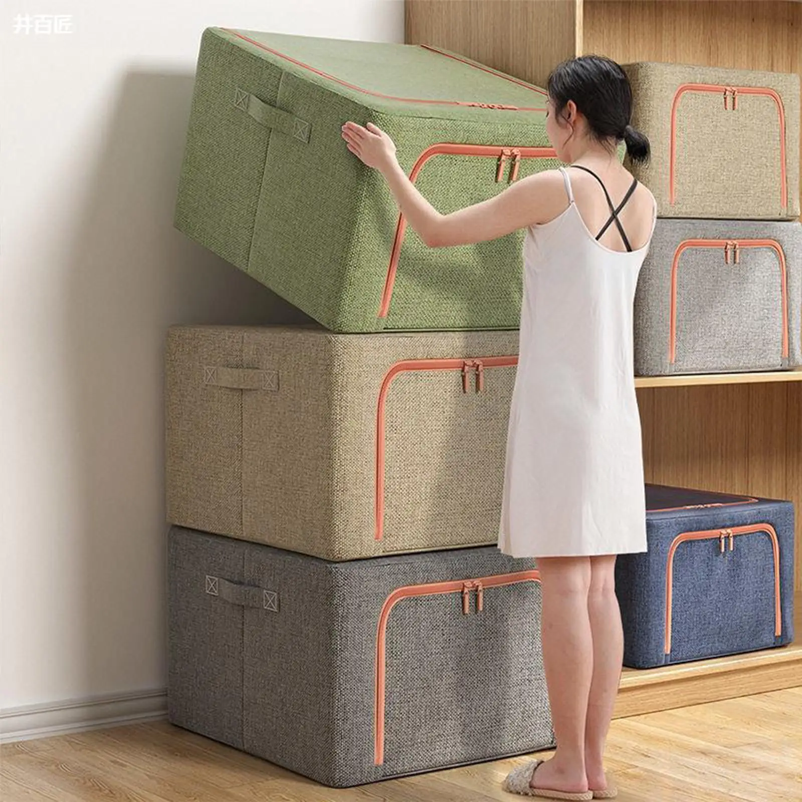 

Foldable Clothes Storage Box Household Underwear Panties Container With Box Organizer Socks Cloth Cover Storage Sundries Ca E8n6