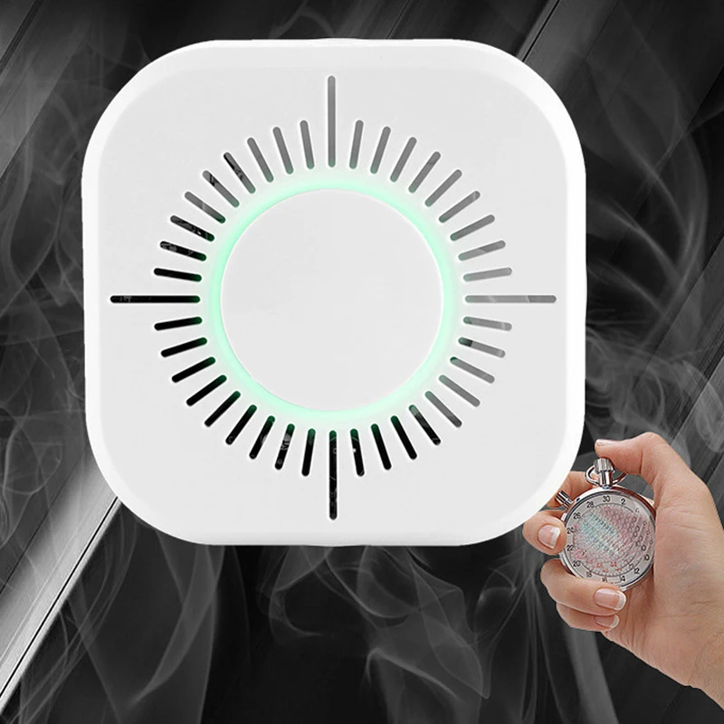 

Smart Home Automation Fire Security Protection Rf 433mhz Sound And Light Alarm Alarm Remote New Wireless Smoke Detector Sensor