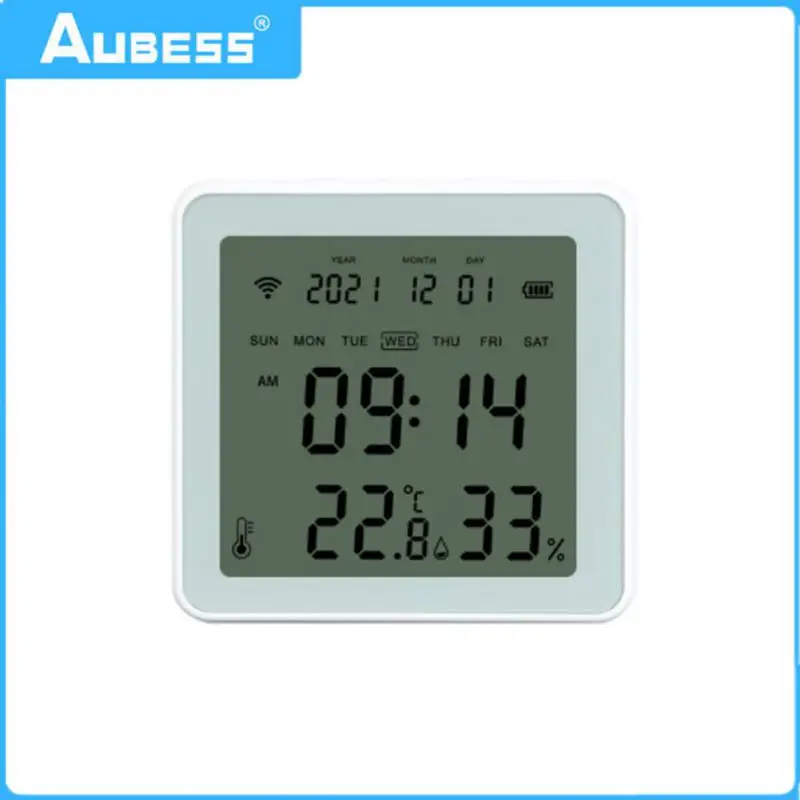 

Low Power Temperature And Humidity Sensor Mini App Push Wireless Backlight Alarm Indoor Bluetooth Alarm Clock New Tuya