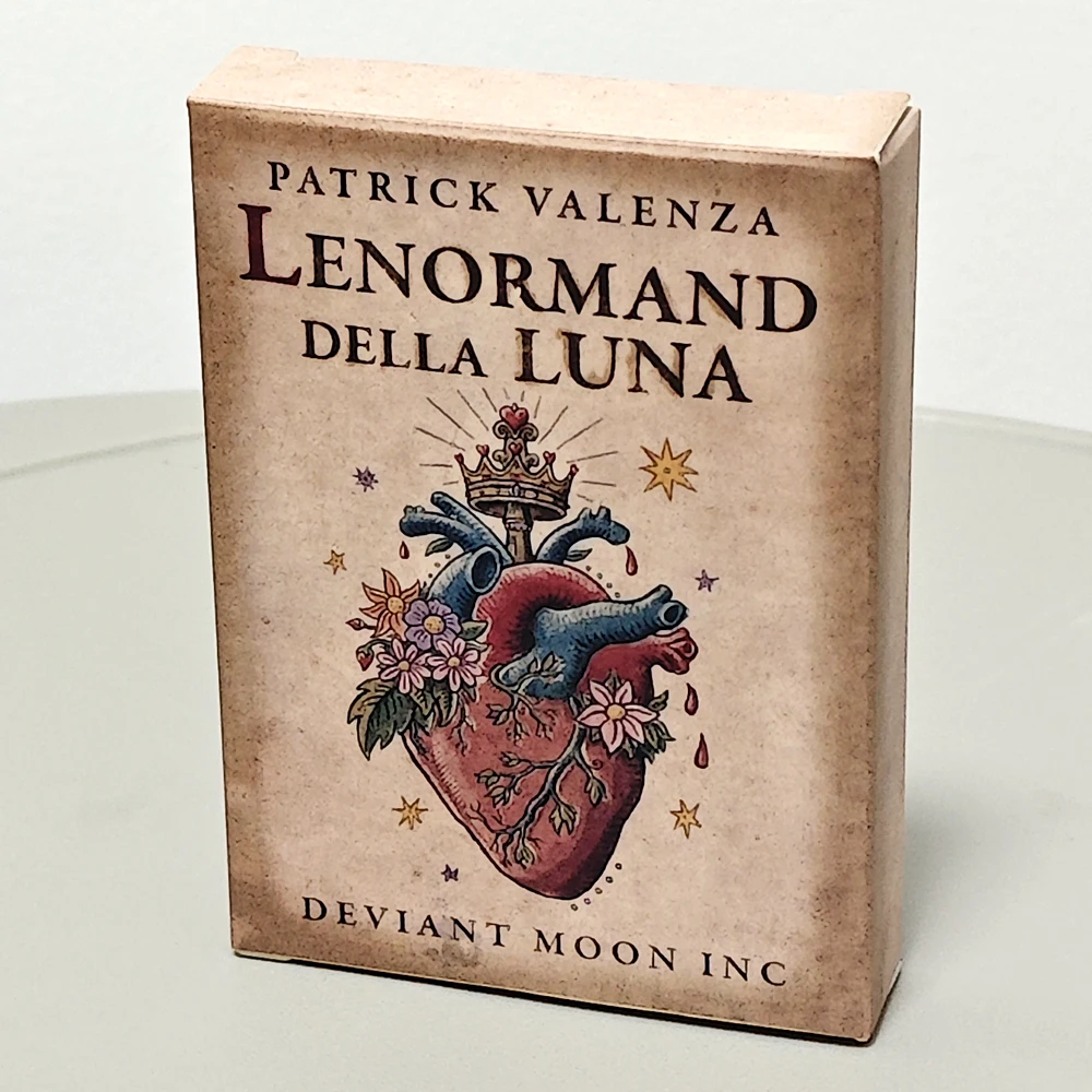 Классическая колода Deviant Moon Lenormand Della Luna 9*6 см 36 шт. карты Oracle напечатанные на