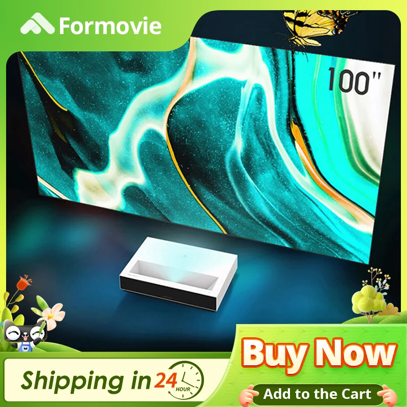 

Formovie C2 4K Laser Projector Cinema 2 Laser TV Projector Smart Home Theater 2200 ANSI Lumen With MEMC Beamer Android Projector