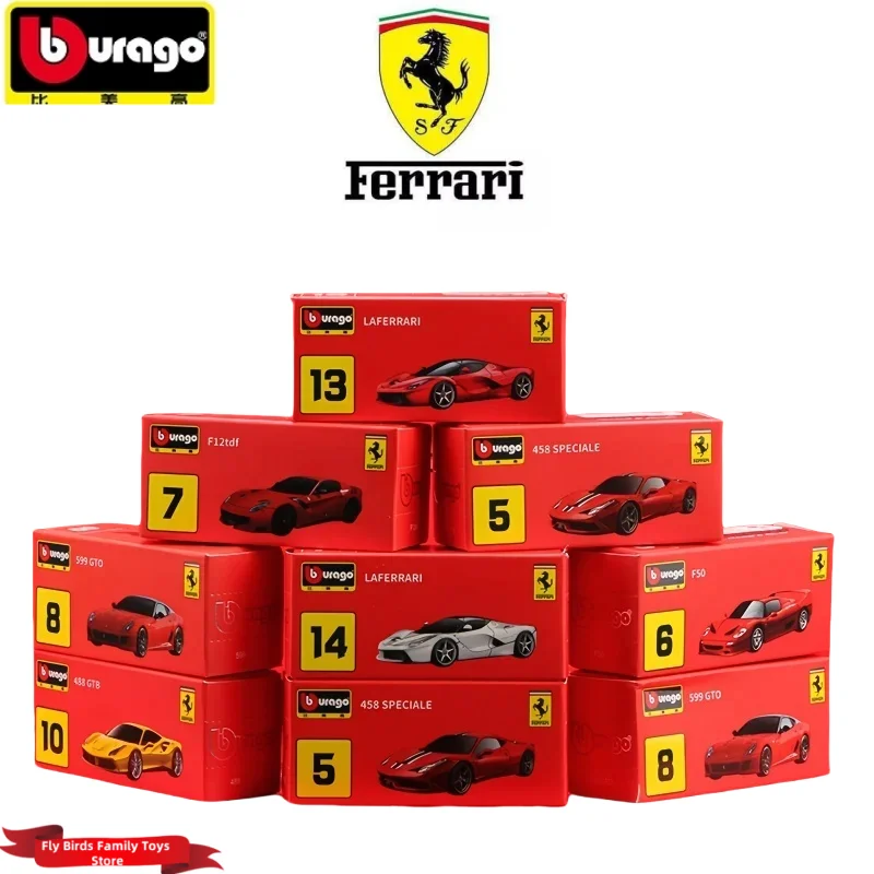 Bburago 1:64 Ferrari Литье под давлением SF90 Monza Laferrari 599gto F50 F40 458spider 488gtb F12TDF Enzo 56010 458