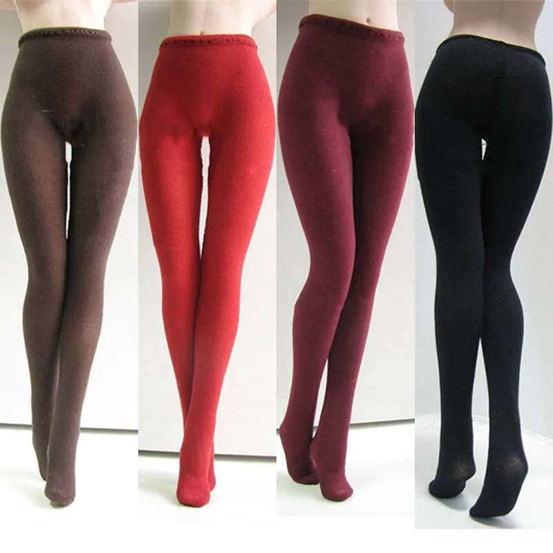 

1/6 Scale Female Soldier Sexy Velvet Pantyhose Anti-dyeing Socks Slim Stockings Model for 12 inch Action Figure Body Toys