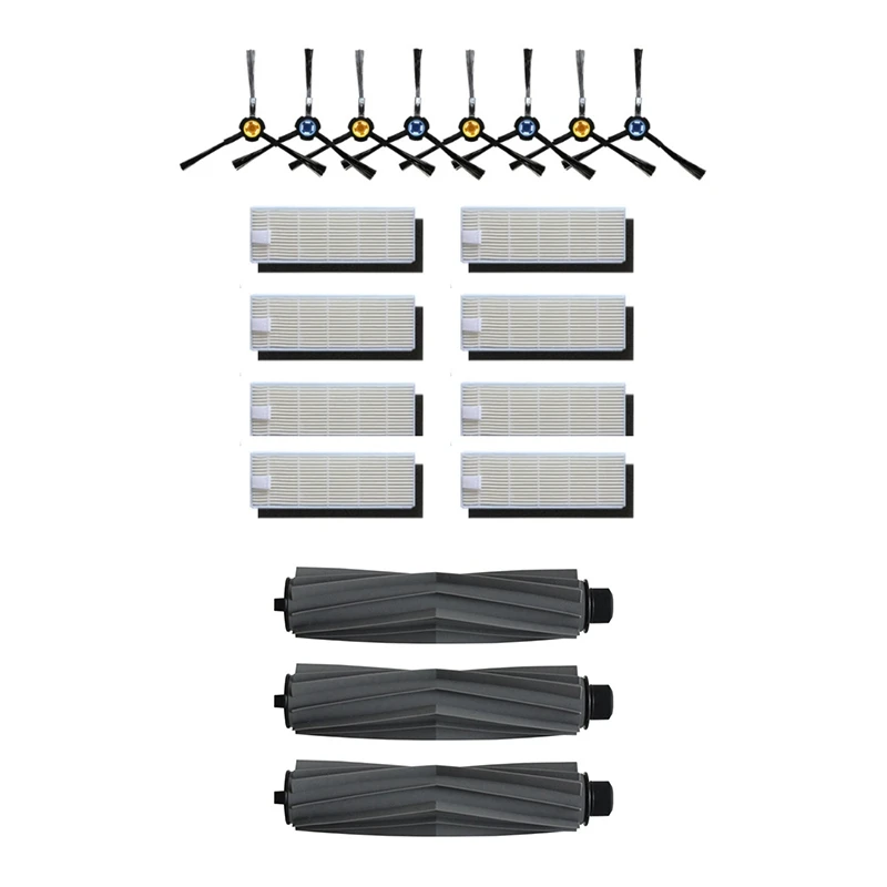 

Side Brush Hepa Filter With Rubber Roller Brush Replacement Kit