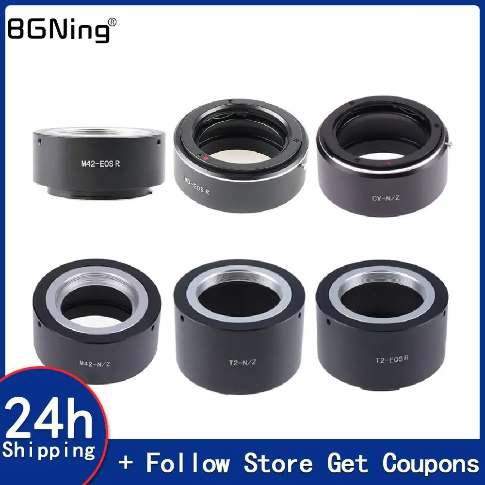 

Алюминиевое кольцо-адаптер для крепления объектива для M42 42 мм anon EOS R / Nikon Z6Z7 Cameras M42/MD/T2 to EOSR M42/Φ/Z
