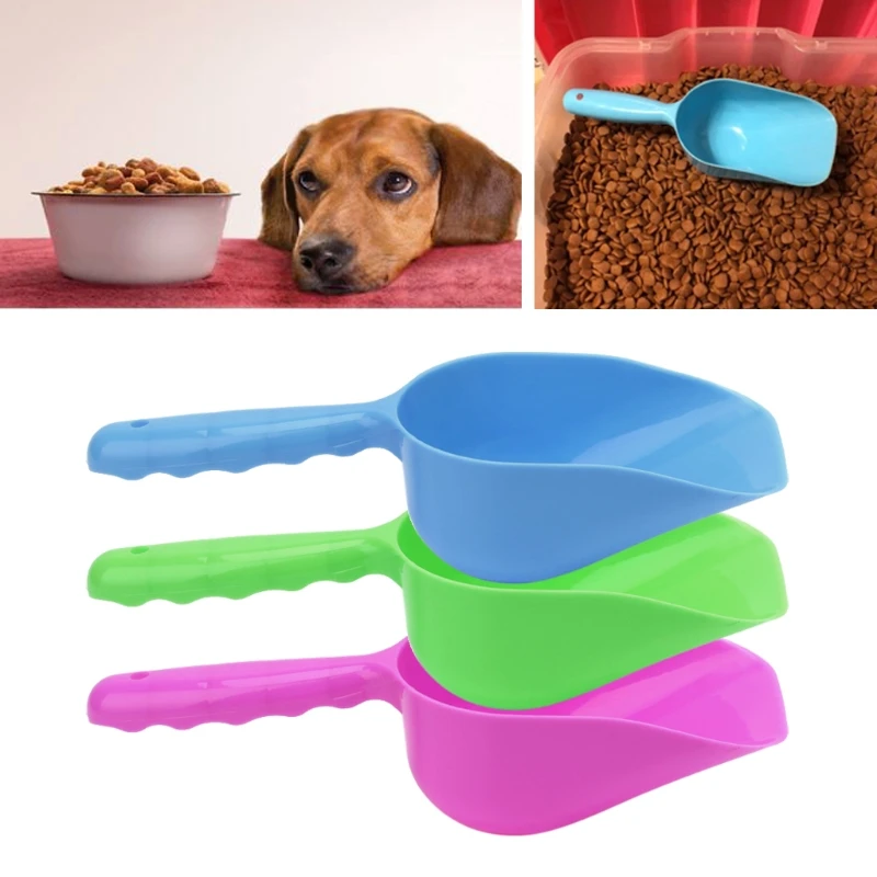

Plastic Pet Food Shovel Dog Puppy Rabbit Plastic Pet Food Scoop Pet Supplies