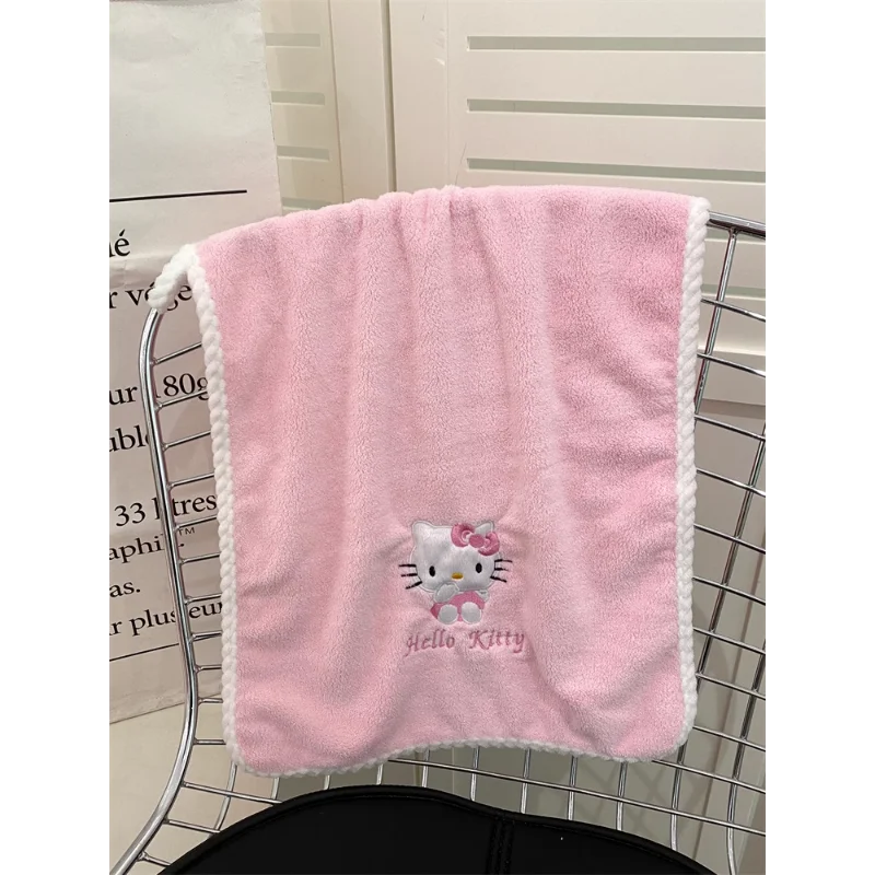 Банные полотенца с рисунком аниме Sanrio для тела Hellokitty Kuromi Melody мягкое полотенце