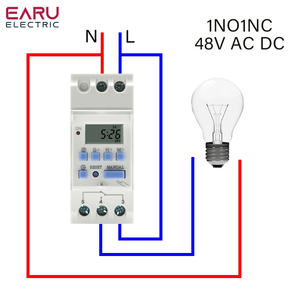 

EARU Еженедельный программируемый цифровой таймер 220В