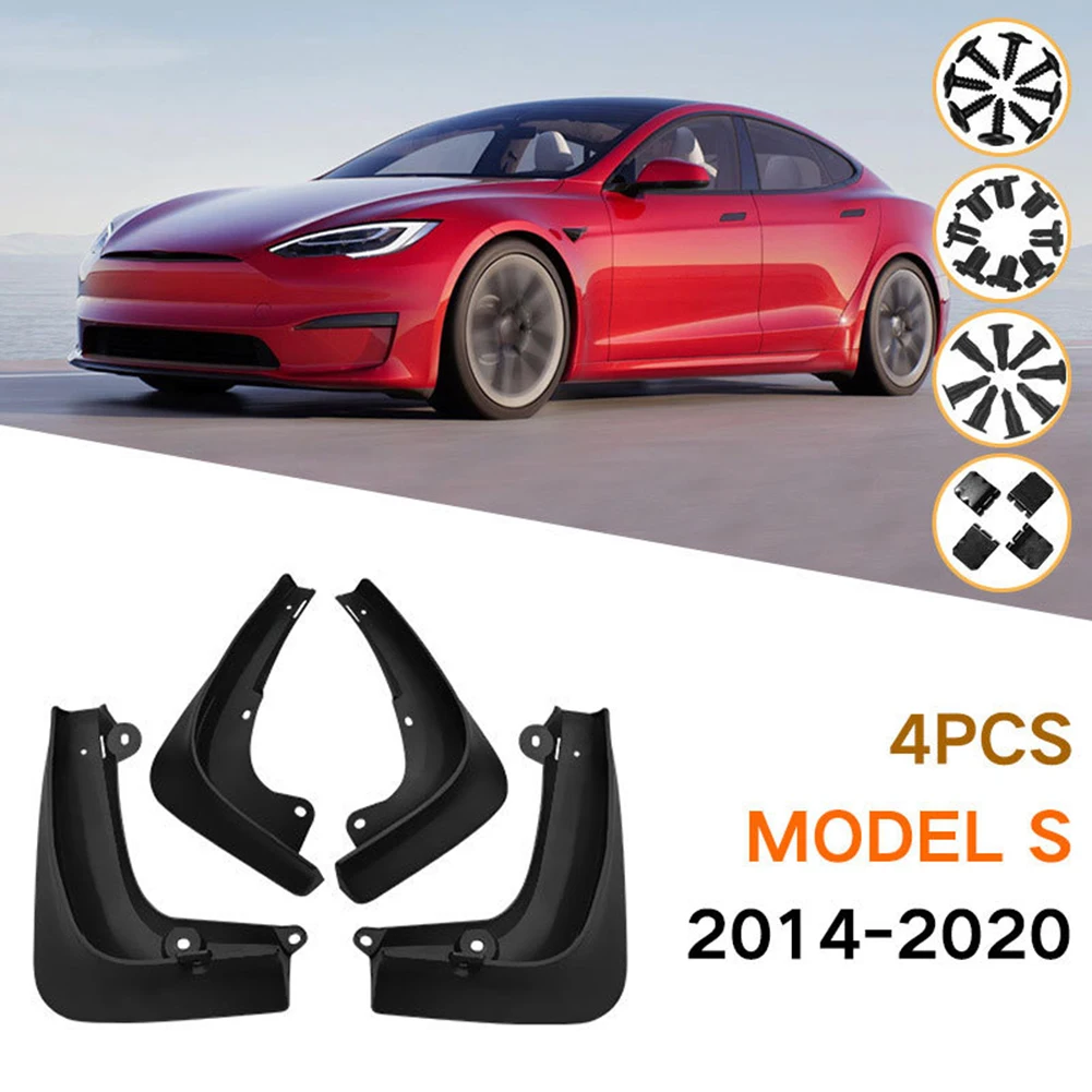 

Брызговики из АБС-пластика для Tesla Model S 2014, 4 шт.