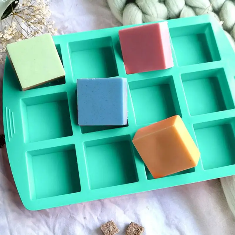 Силиконовые формы для шоколада 12 сеток форма мыла свечей шоколадного батончика