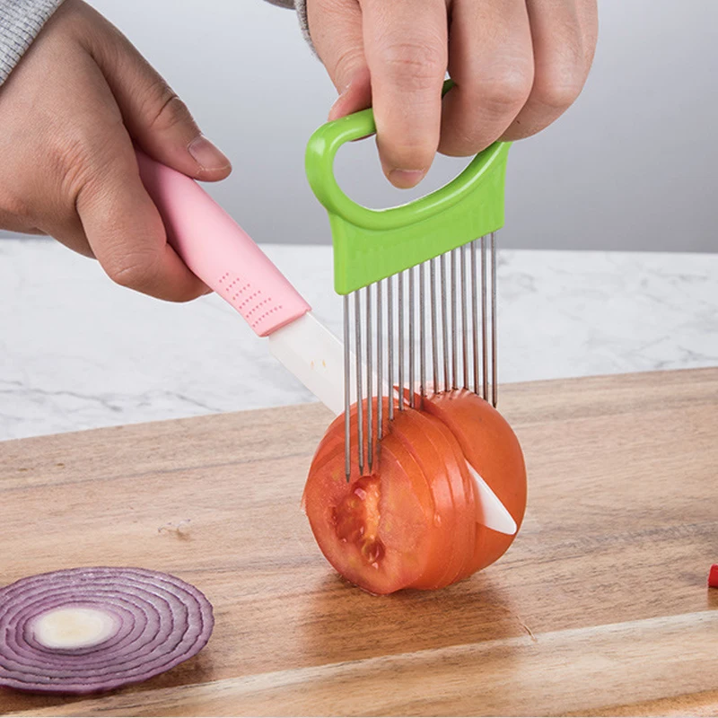 Многоцелевая кухонная утварь из нержавеющей стали: овощерезка нож для помидоров