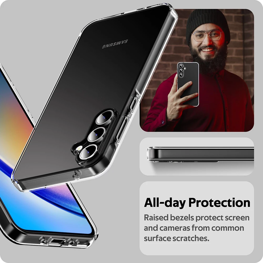 Прозрачный силиконовый мягкий чехол для Samsung Galaxy A55 A54 A53 A35 A34 A33 A25 A24 A23 A15 A14 A13