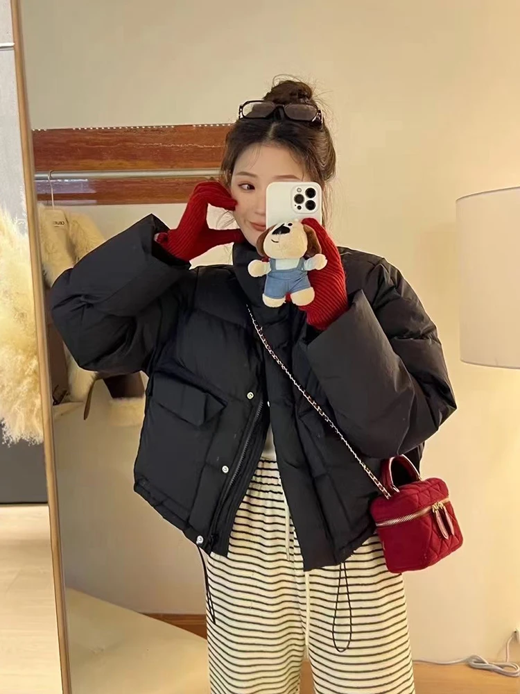 2024 новая корейская куртка на белом утином пуху Sle Dongdaemun женская короткая