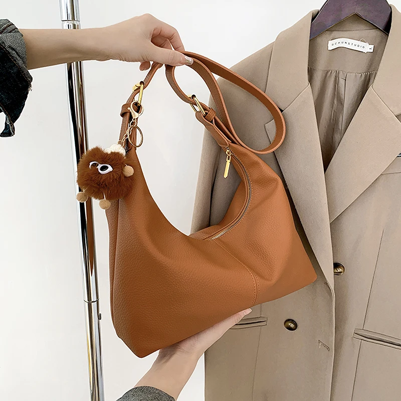 High Quality Crossbody Bags for Women Soft Leather Shoulder Bag Female Messenger Bag Bolsa Feminina Vintage Handbag New Hobos