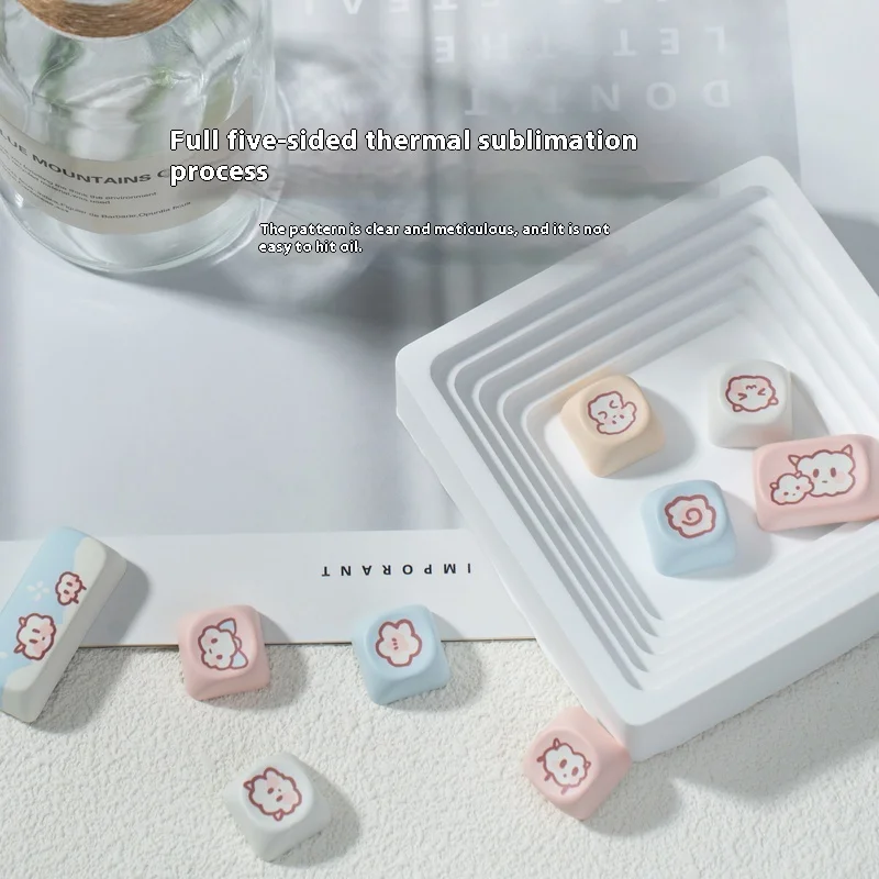 Колпачки для клавиш с тематикой ягненка 130 моа-вишневый профиль Pbt