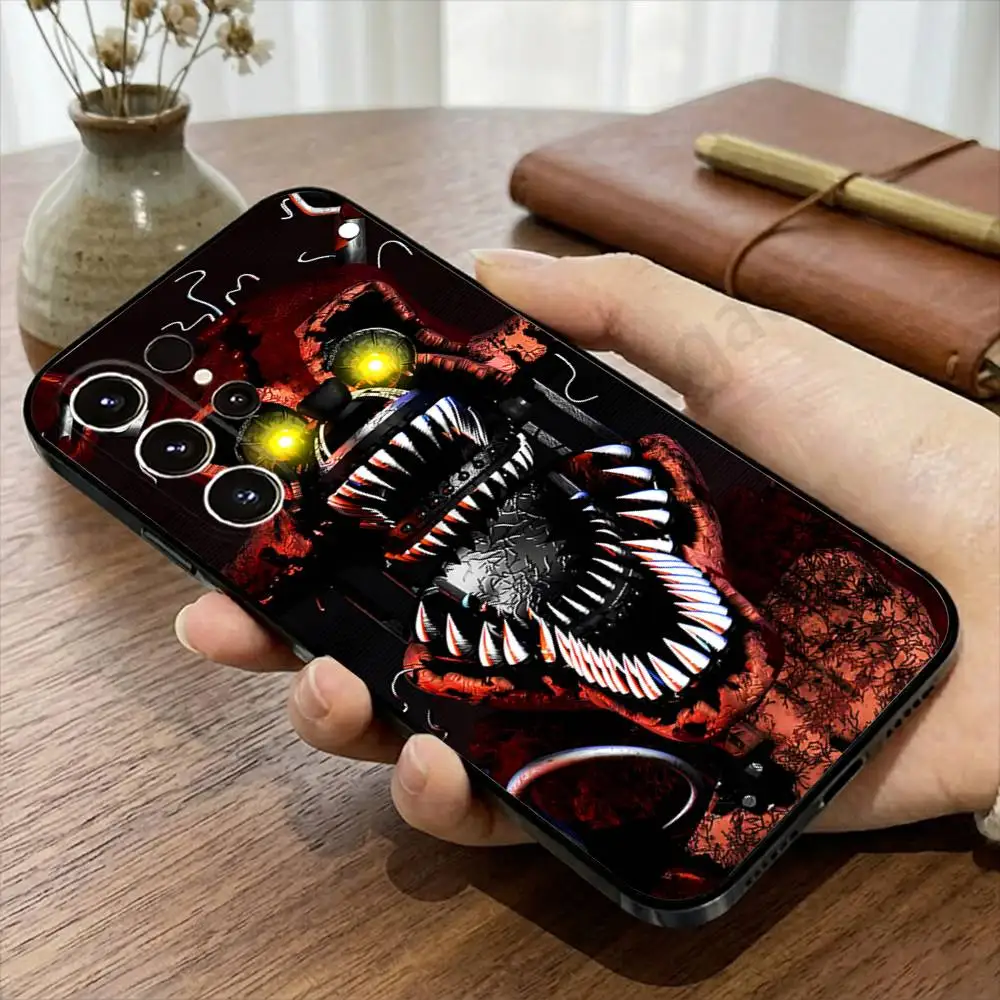 Чехол для телефона Five-Nights-At-Freddys F-Fnaf для Samsung S20,21,22,23,24,25,26 plus,ultra Lite, черный силиконовый чехол (art.: 3920db176ec68) - 3920db176ec68