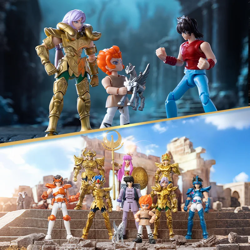 Фото Коллекционная сборная модель-фигурка Saint Seiya Gold Saints Galaxy Edition Bloks: Аниме-игрушка по мотивам Афины №2