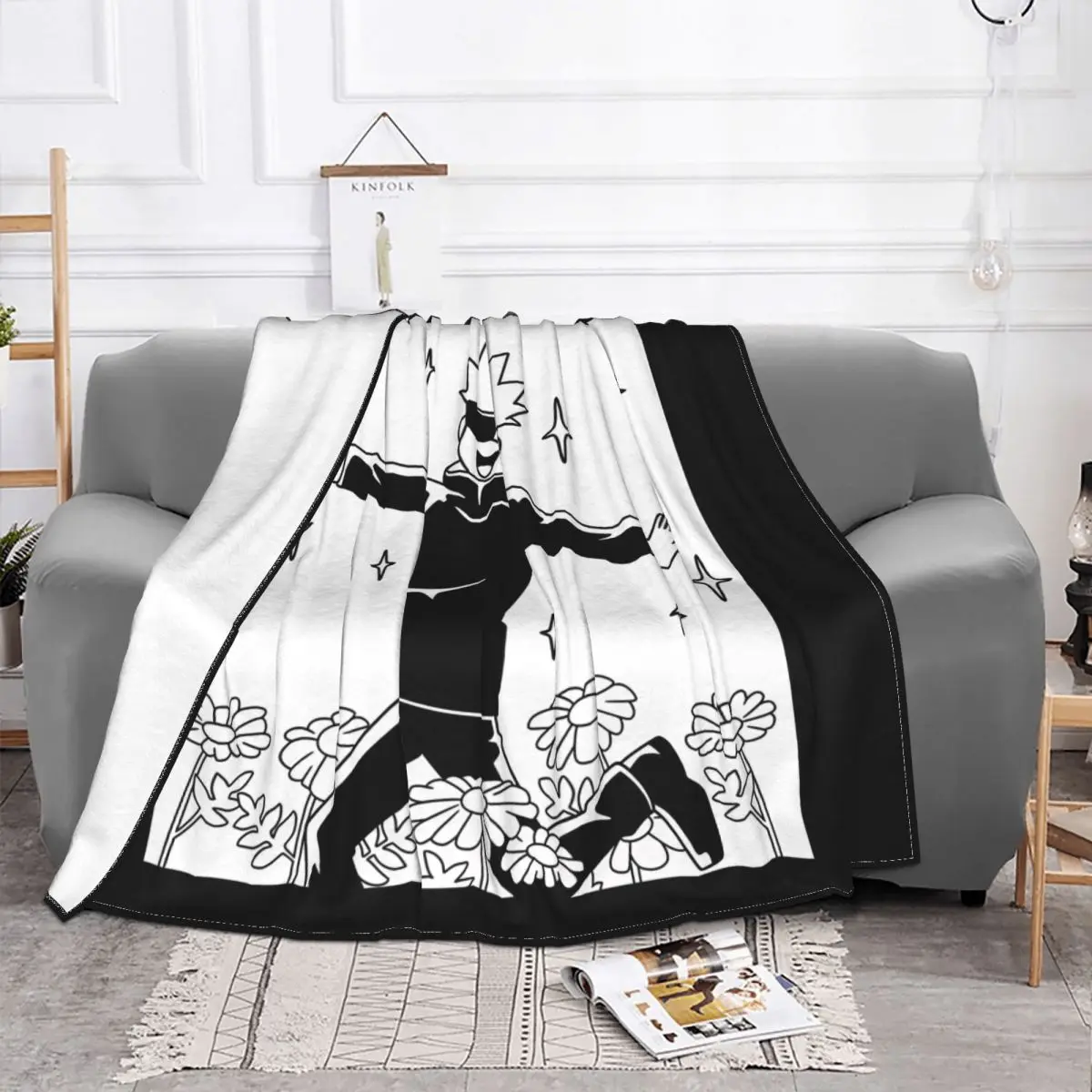 Одеяло для убийц juютсу кайсен Сатору годжо I Ll покрывало на кровать гостиной