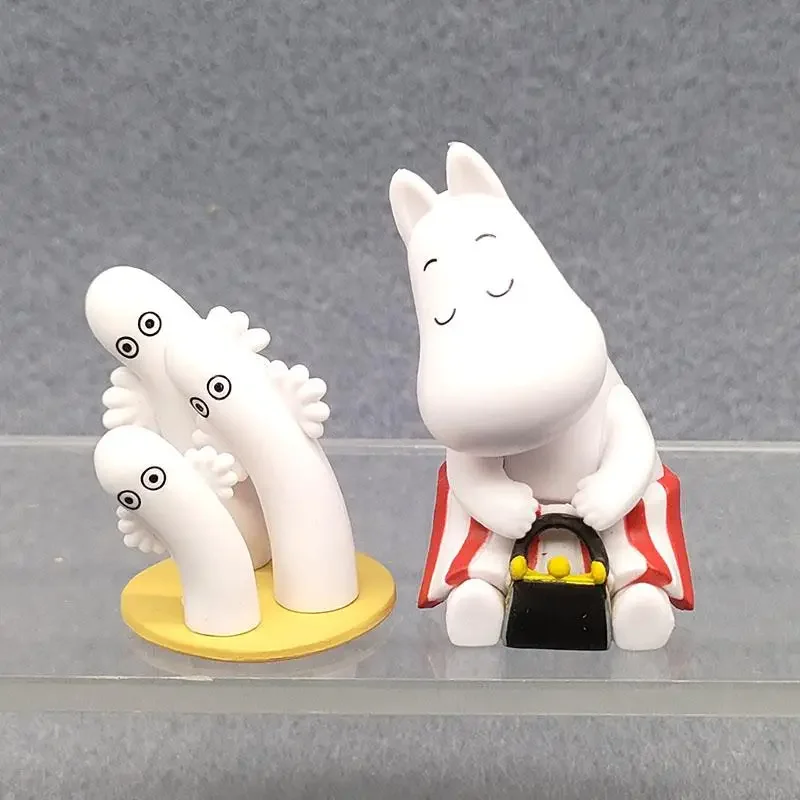 Аниме-фигурка Moomins Fatty Family Snufkin Little My Blind Box игрушки милая кукла настольный орнамент