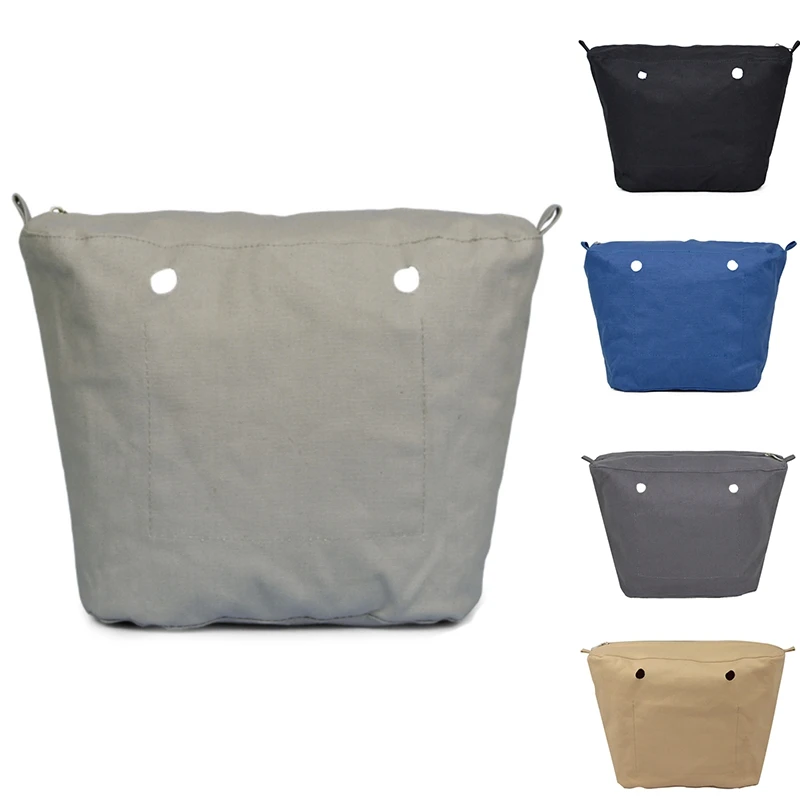 

Waterproof Solid Canvas Insert Inner Lining Insert Zipper Pocket For Obag O Bag Handbag Bag