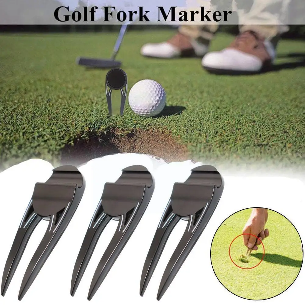 

Golf Ball Marker Stab Easily Repair Tool Golf Green Fork Accessories 1pc Tool Golf M5k3