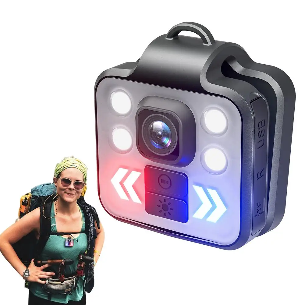 

Портативная видеокамера 3-в-1 Hd 1080p с зажимом, уличная спортивная камера ночного видения, видеокамера наблюдения для дома