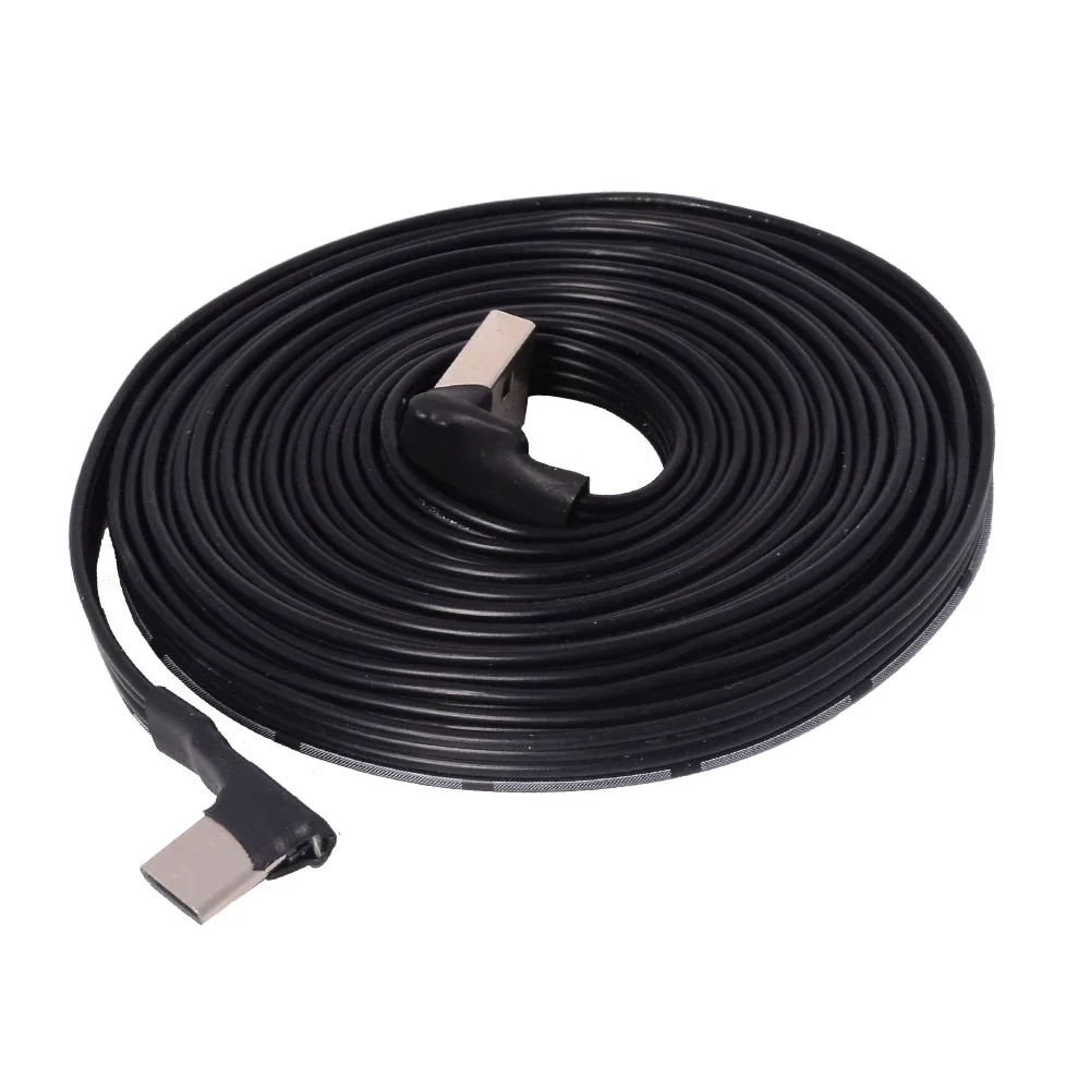 USB 2.0 Male Up &amp Down Left Right Angled 90 Degree to Type-C Elbow Charging Data Cable Short Extension Flat Soft Wire 5cm