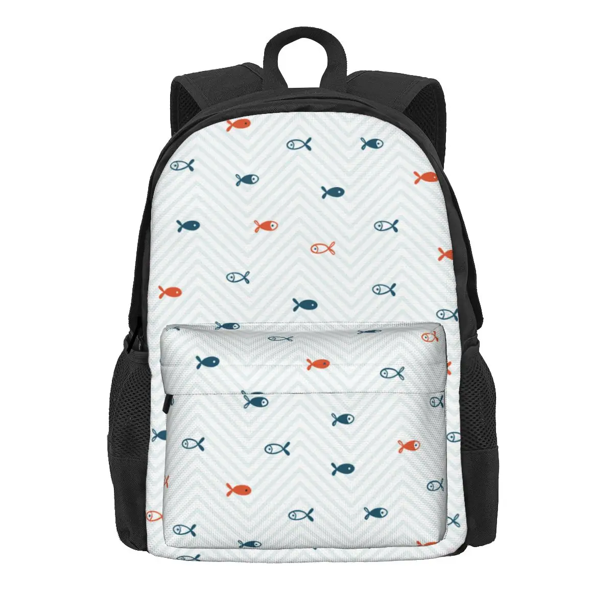 

Женский рюкзак с изображением морских рыб и животных, трендовая детская школьная сумка, вместительный дорожный ранец на плечо для компьюте...