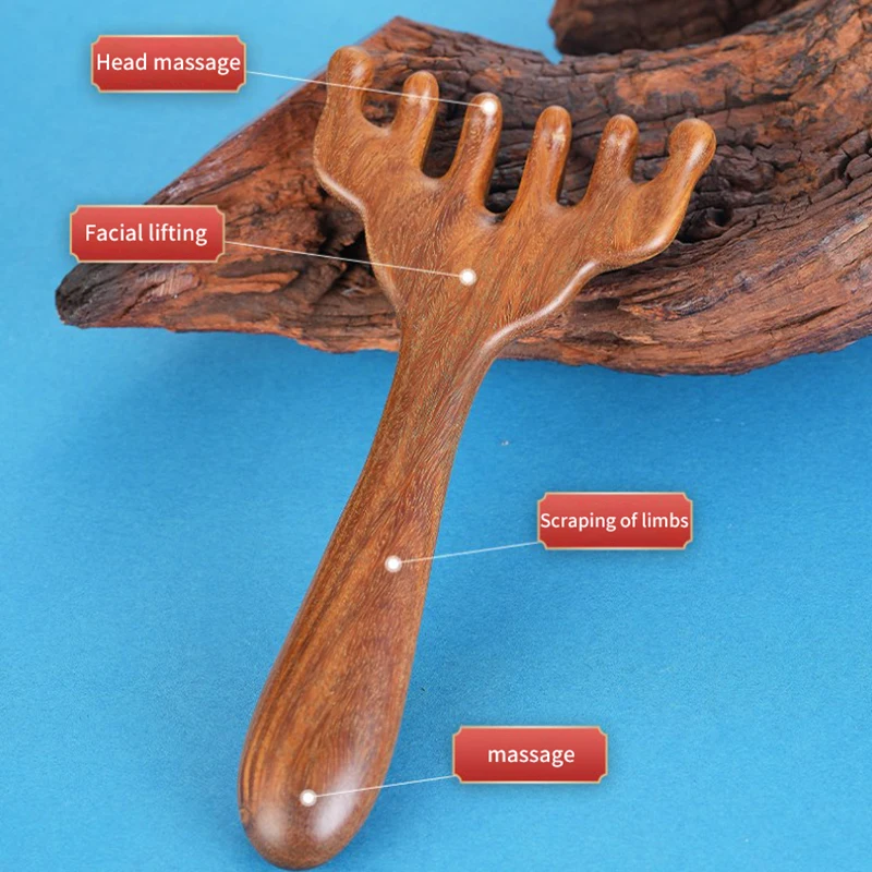 Золотой сандал дноуглубительная меридианная массажная расческа шесть челюстей