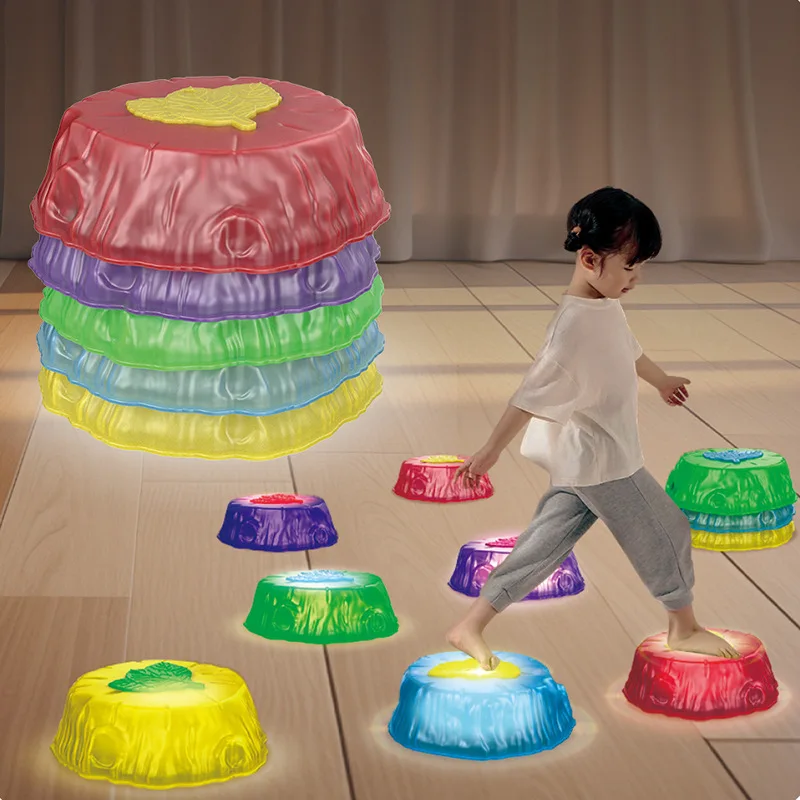 Радужная сенсорная балансировочная доска игрушки Нескользящие штабелируемые
