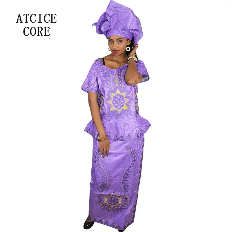 Африканское платье с вышивкой Bazin дизайнерские африканские платья для женщин