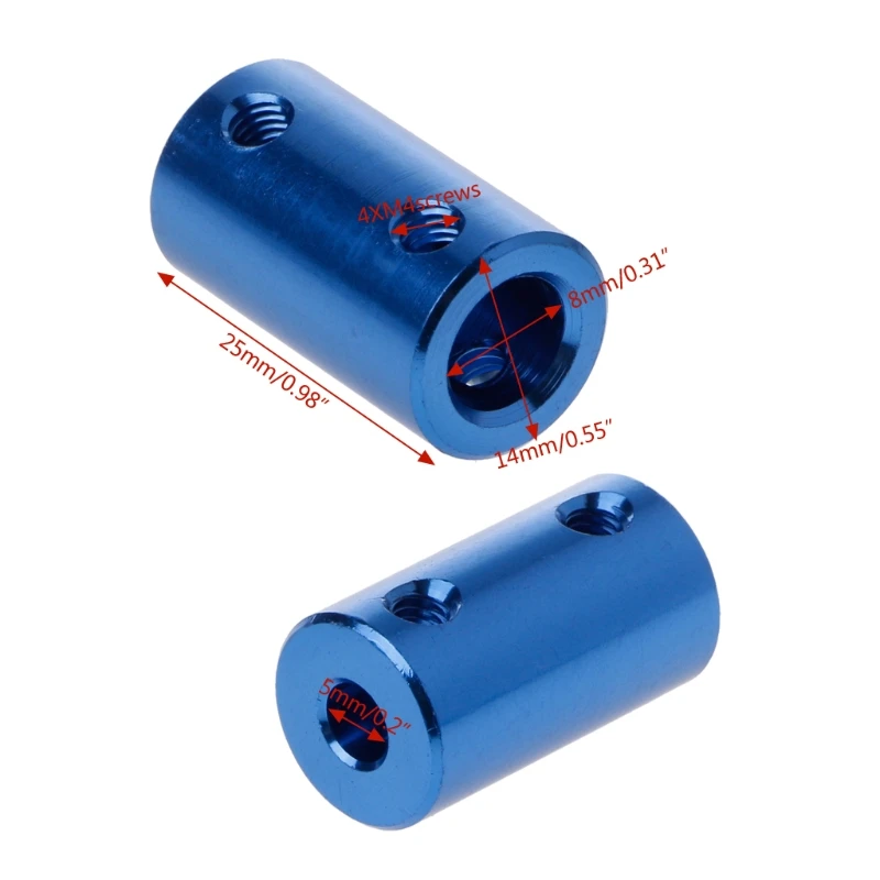 

2022 New 1 PC Aluminum Alloy Coupling 3D Printers Parts Blue Flexible Shaft Coupler