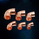 Концевой медный припой, 14 дюйма, 38 дюйма, 12 дюйма, 8, 10, 14, 15, 16 мм ID 99.9%, 90 градусов, колено, Сантехнический фитинг, соединитель для кондиционера