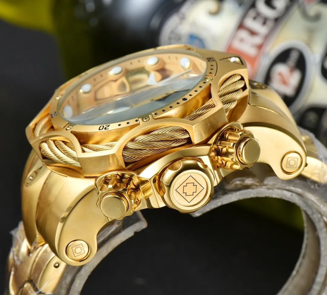 Часы наручные мужские с большим циферблатом многофункциональные спортивные в