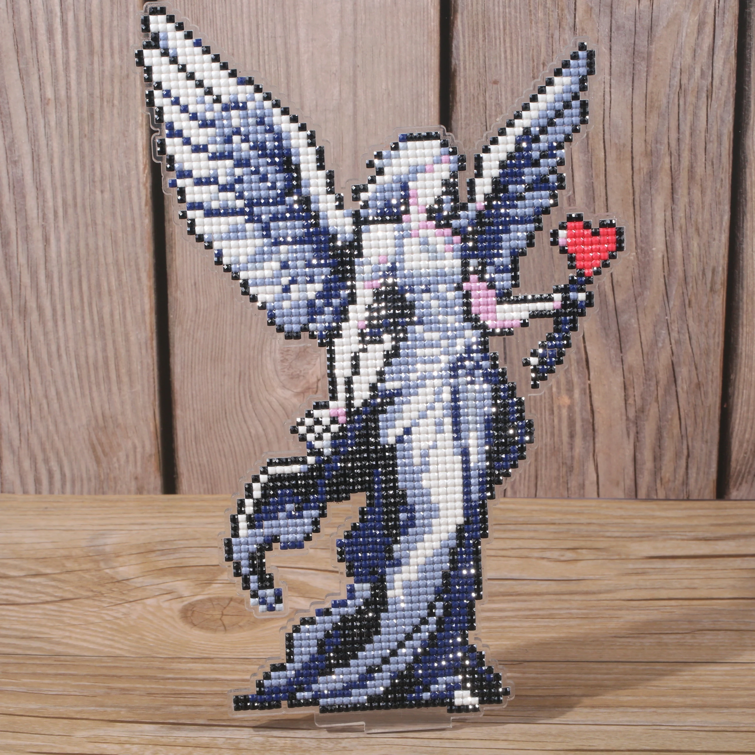 Фото Подставка Foreveryoung Love Goddess Angel Diamond, 14,4×22,9 см, квадратные стразы из смолы, акриловый декор для стола №4