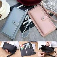 long womens wallet female purses money coin purse card holder wallets pu leather clutch money bag new pocket purses card holder