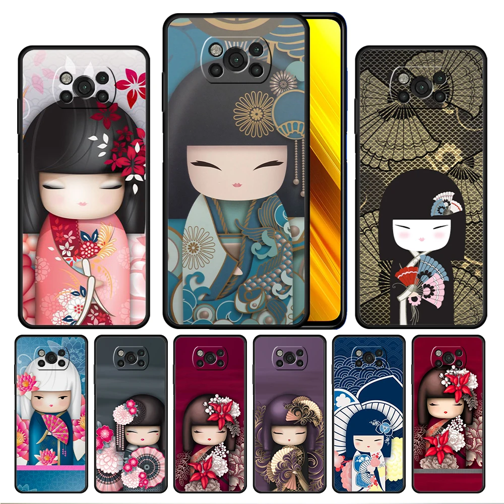 

Kimmidoll Dolls Case Cover for Xiaomi Poco X3 NFC X4 F1 F2 F3 Redmi Note 9s 9 8 8T 10 11S Pro Print Casing Official Bag Cell