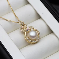 wedding necklace pendant 925 silver for women classic white natural freshwater pearl necklace
