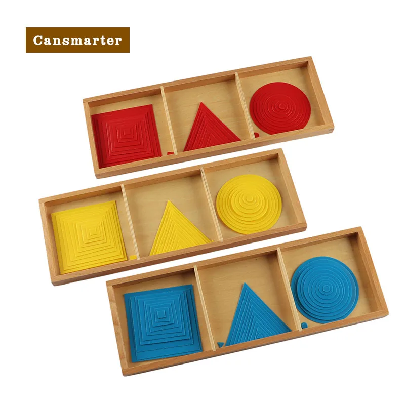 ПВХ игрушки Монтессори треугольники и квадраты детские головоломки занятые