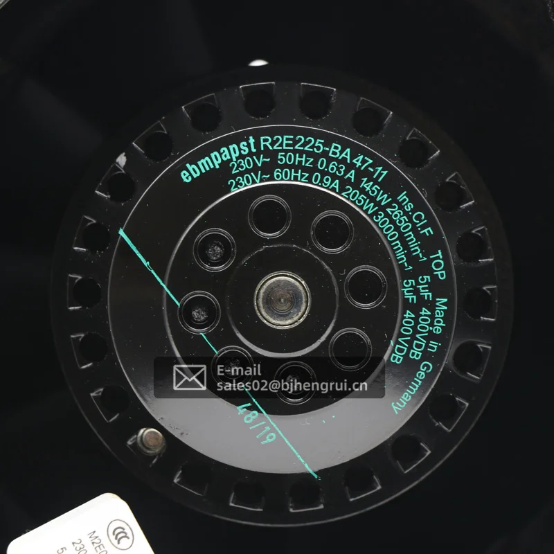Ebmpapst Φ 230V AC 0,63145 a 2650 W обмин полностью металлический центробежный охлаждающий вентилятор для блоков электропитания EPU (art.: 7aef41897) - 7aef41897