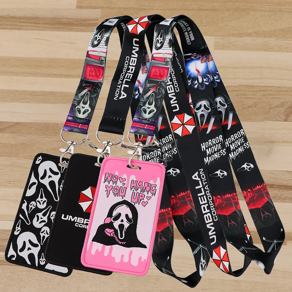 

Movie Lanyards for Key Umbrella Neck Strap for Key ID Card Phone Straps Embroidery Badge Holder Halloween Accessories