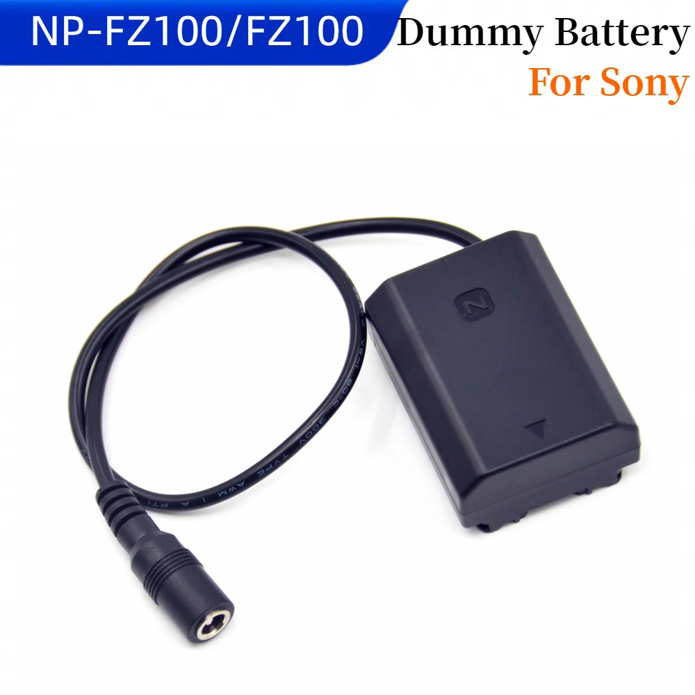 

NP FZ100 Dummy Battery DC Coupler Full Decoded Power Adapter for Sony A9 A7RM3 A7RIII A7M3 ILCE-9 A7M4 A6600 Digital Camera