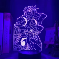 anime 3d lamp jojo bizarre adventure figure for bedroom decor light birthday gift manga jojo led night light joseph joestar